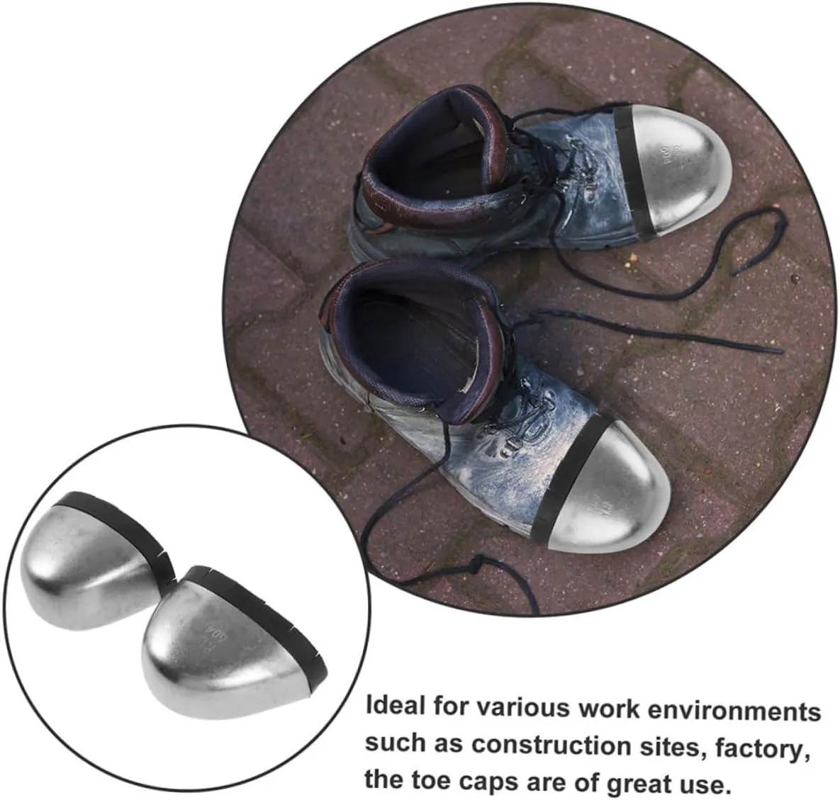 5 Pairs Shoe Caps Toe Protectors Toe Inserts for Boots Anti-friction Toe Sleeves Safety Toe Caps Work Shoes Toe Covers