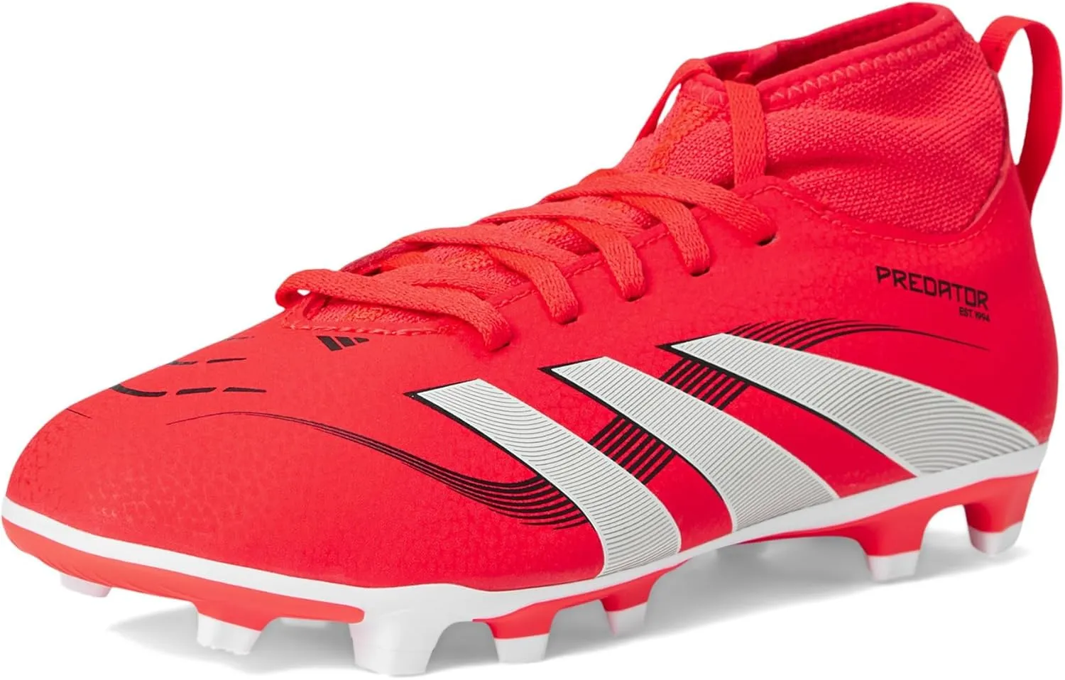 adidas Kids' Club Predator Sock Firm Multi Ground Soccer Cleat