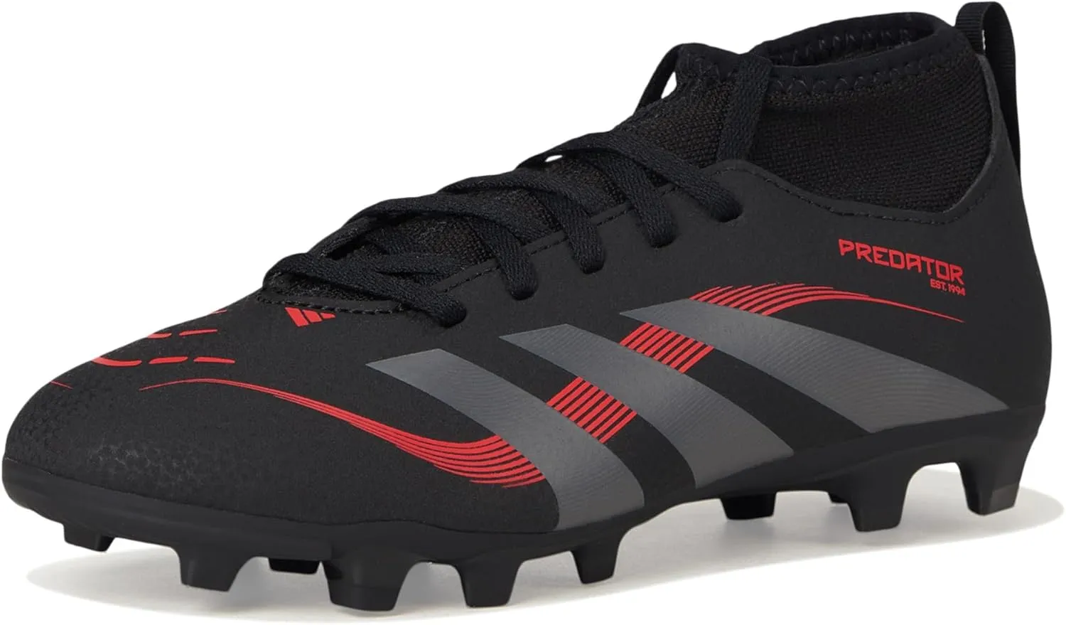 adidas Kids' Club Predator Sock Firm Multi Ground Soccer Cleat