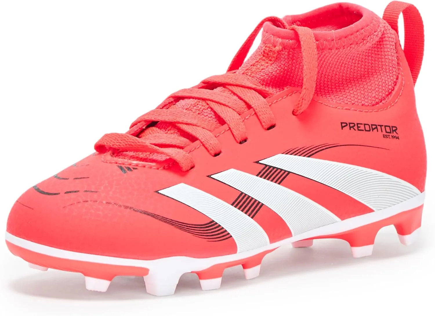 adidas Kids' Club Predator Sock Firm Multi Ground Soccer Cleat