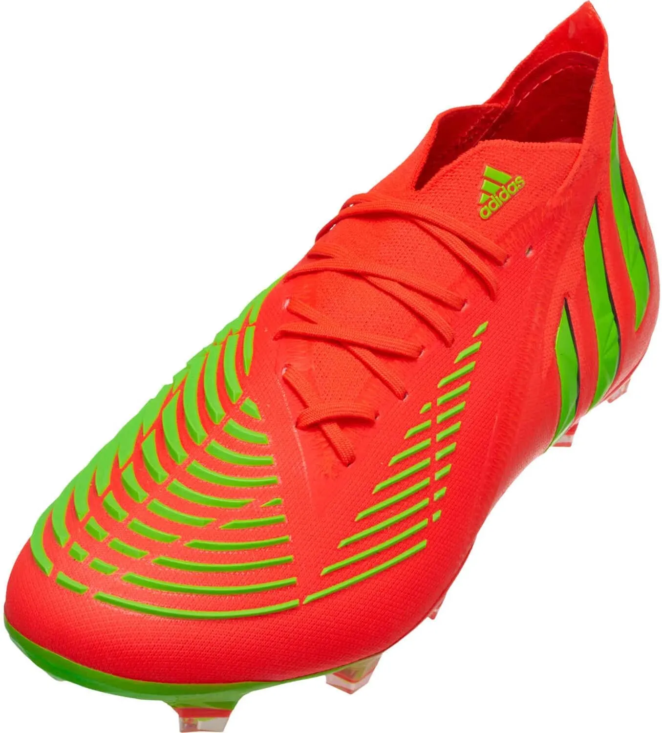 adidas Predator Edge.1 Low Cut FG Firm Ground Soccer Cleat - Solar Red/Solar Green/Core Black