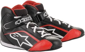 Alpinestars TECH-1 K S. SHOES - BLACK/WHITE/RED - 12.5