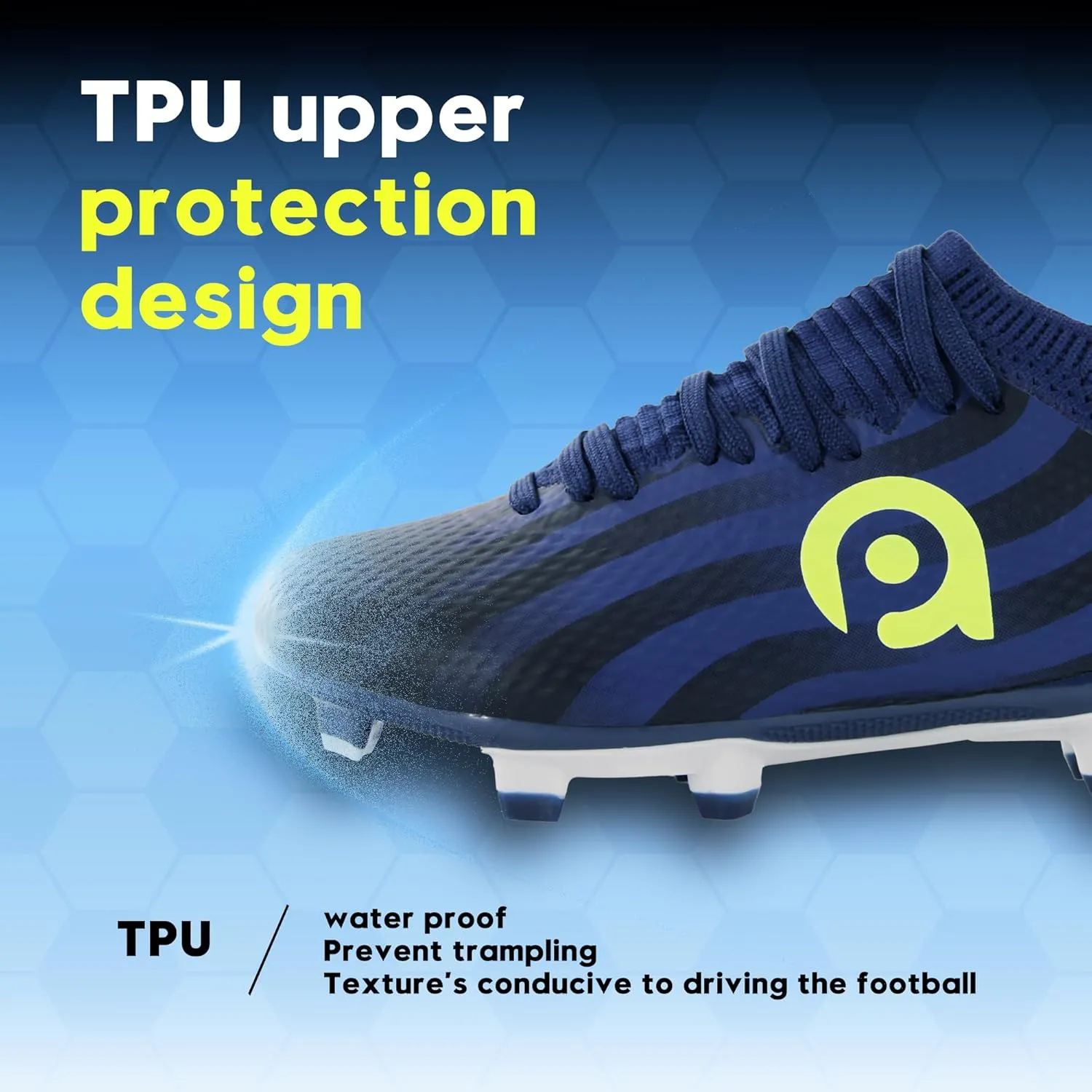 AMZZPIK Kids Soccer Cleats Boys Girls FG Firm Ground Football Shoes for Youth Baseball Outdoor Training Cleat for Little/Big Kid