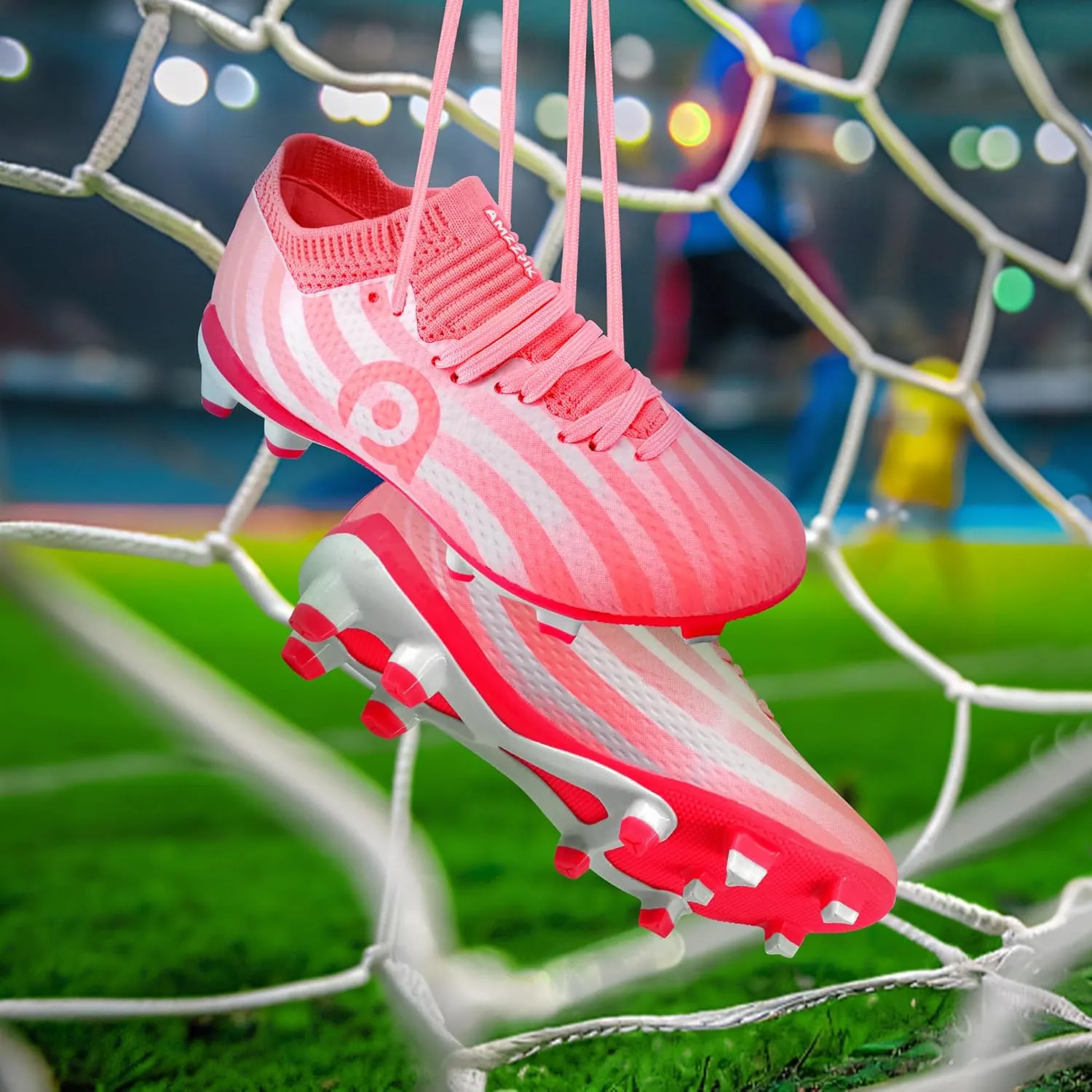 AMZZPIK Kids Soccer Cleats Boys Girls FG Firm Ground Football Shoes for Youth Baseball Outdoor Training Cleat for Little/Big Kid
