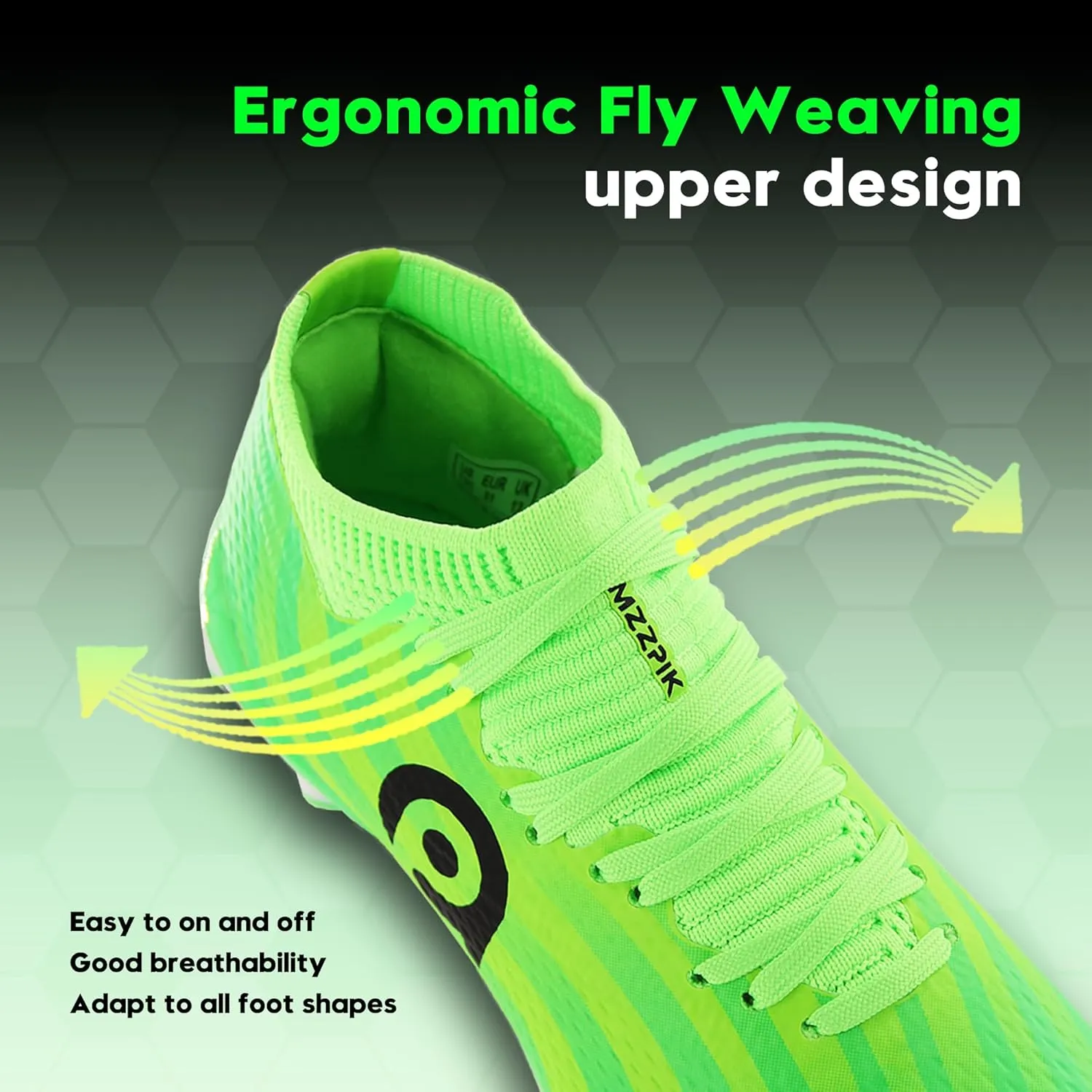AMZZPIK Kids Soccer Cleats Boys Girls FG Firm Ground Football Shoes for Youth Baseball Outdoor Training Cleat for Little/Big Kid