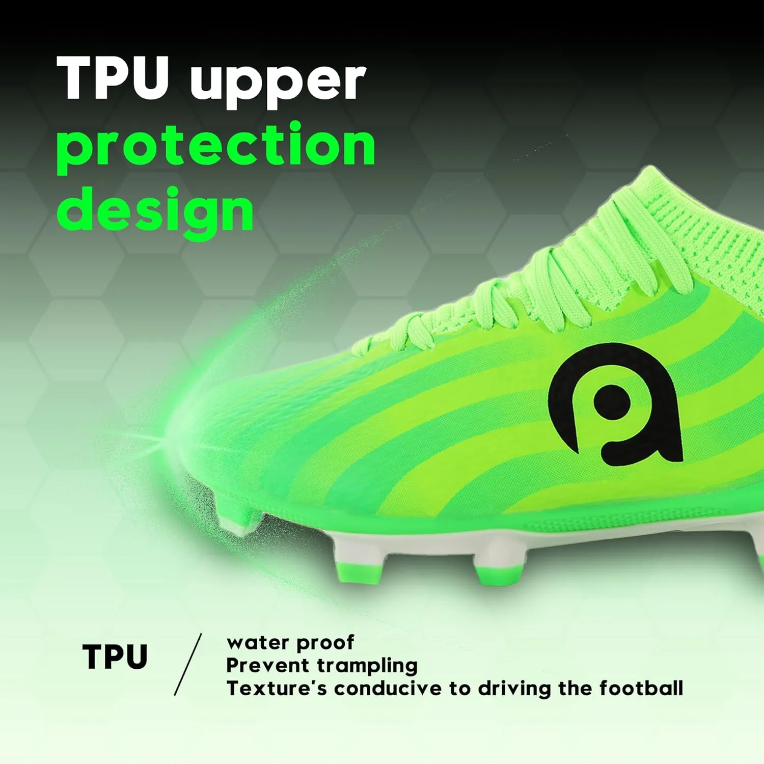 AMZZPIK Kids Soccer Cleats Boys Girls FG Firm Ground Football Shoes for Youth Baseball Outdoor Training Cleat for Little/Big Kid