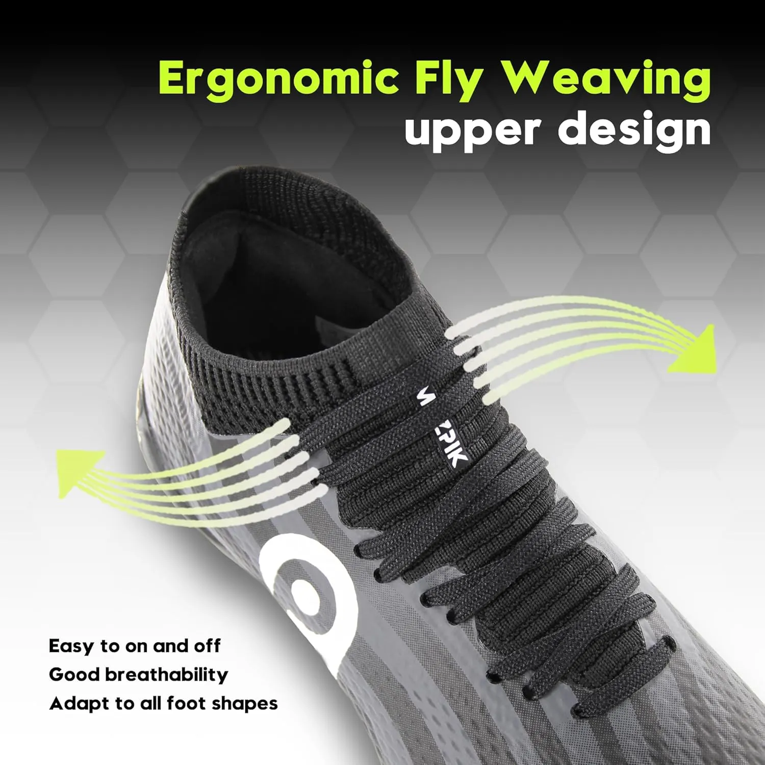 AMZZPIK Kids Soccer Cleats Boys Girls FG Firm Ground Football Shoes for Youth Baseball Outdoor Training Cleat for Little/Big Kid