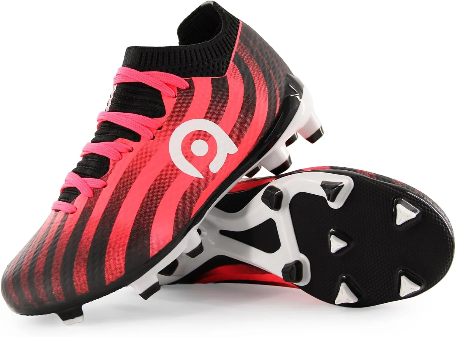 AMZZPIK Kids Soccer Cleats Boys Girls FG Firm Ground Football Shoes for Youth Baseball Outdoor Training Cleat for Little/Big Kid