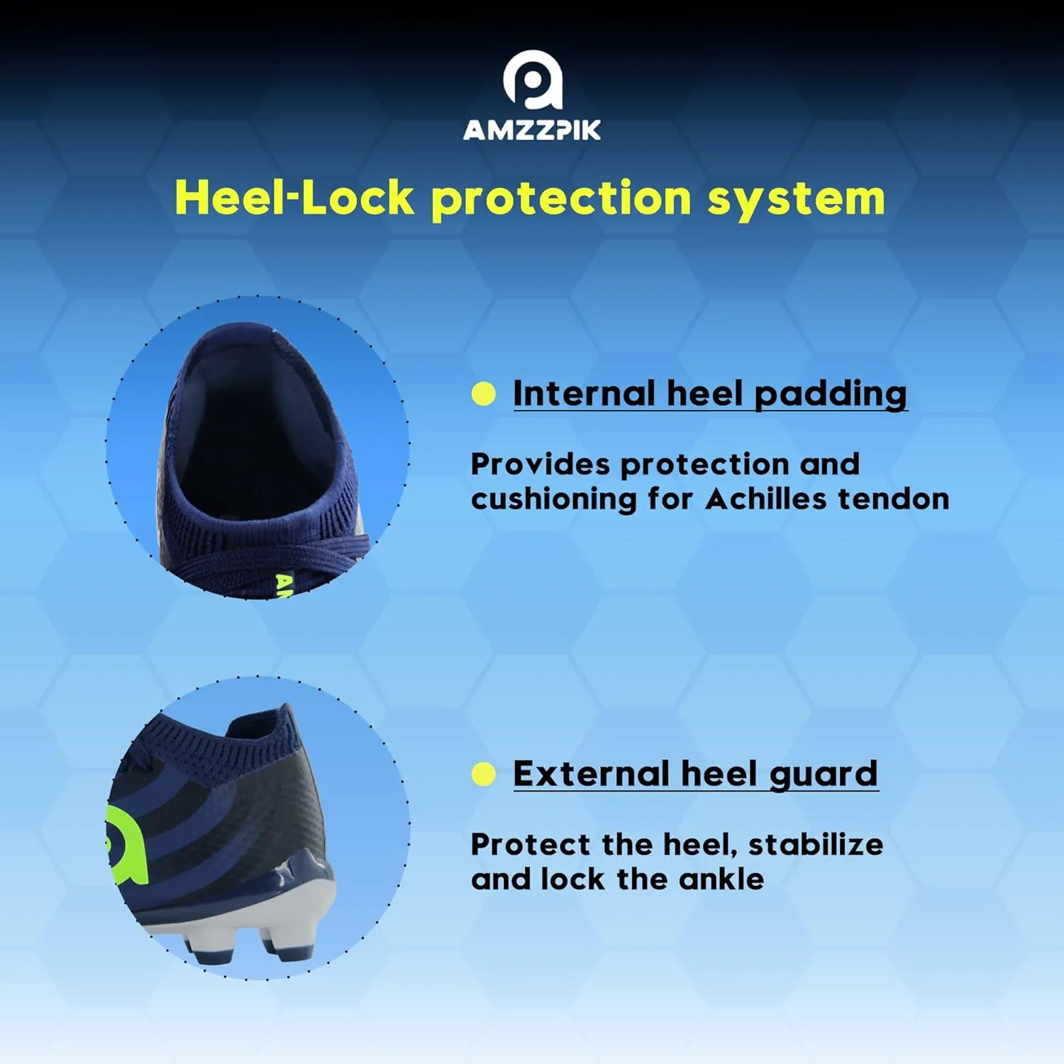 AMZZPIK Kids Soccer Cleats Boys Girls FG Firm Ground Football Shoes for Youth Baseball Outdoor Training Cleat for Little/Big Kid