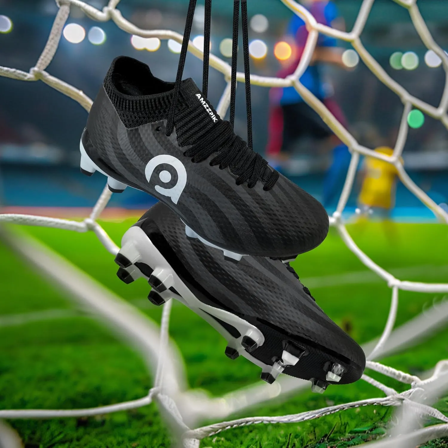 AMZZPIK Kids Soccer Cleats Boys Girls FG Firm Ground Football Shoes for Youth Baseball Outdoor Training Cleat for Little/Big Kid