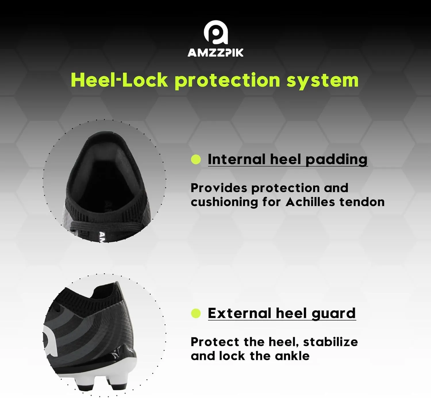 AMZZPIK Kids Soccer Cleats Boys Girls FG Firm Ground Football Shoes for Youth Baseball Outdoor Training Cleat for Little/Big Kid