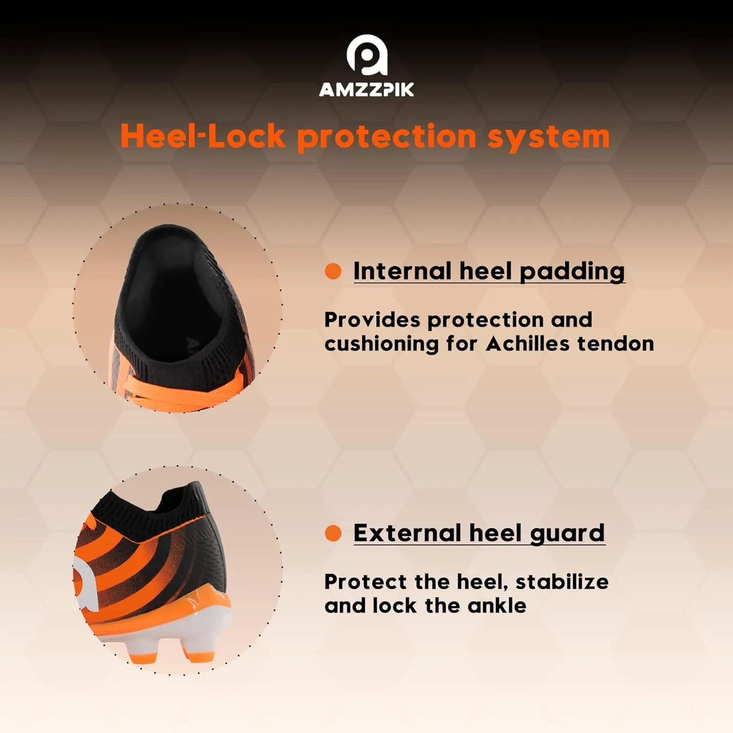 AMZZPIK Kids Soccer Cleats Boys Girls FG Firm Ground Football Shoes for Youth Baseball Outdoor Training Cleat for Little/Big Kid