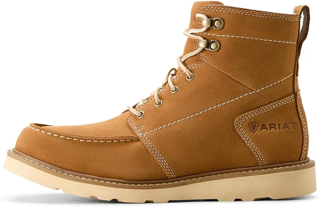 ARIAT Men`s Recon Lace Natural Suede Casual Shoe