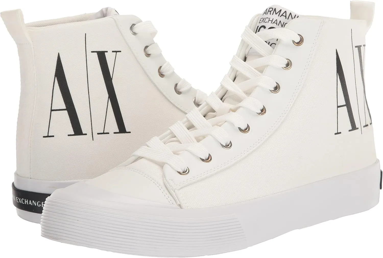 A｜X ARMANI EXCHANGE Men's Updated Icon Logo High-top Sneaker