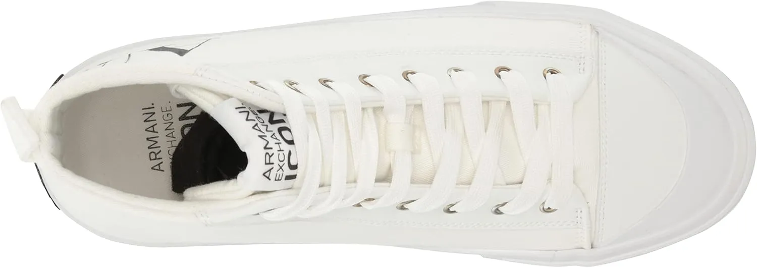 A｜X ARMANI EXCHANGE Men's Updated Icon Logo High-top Sneaker