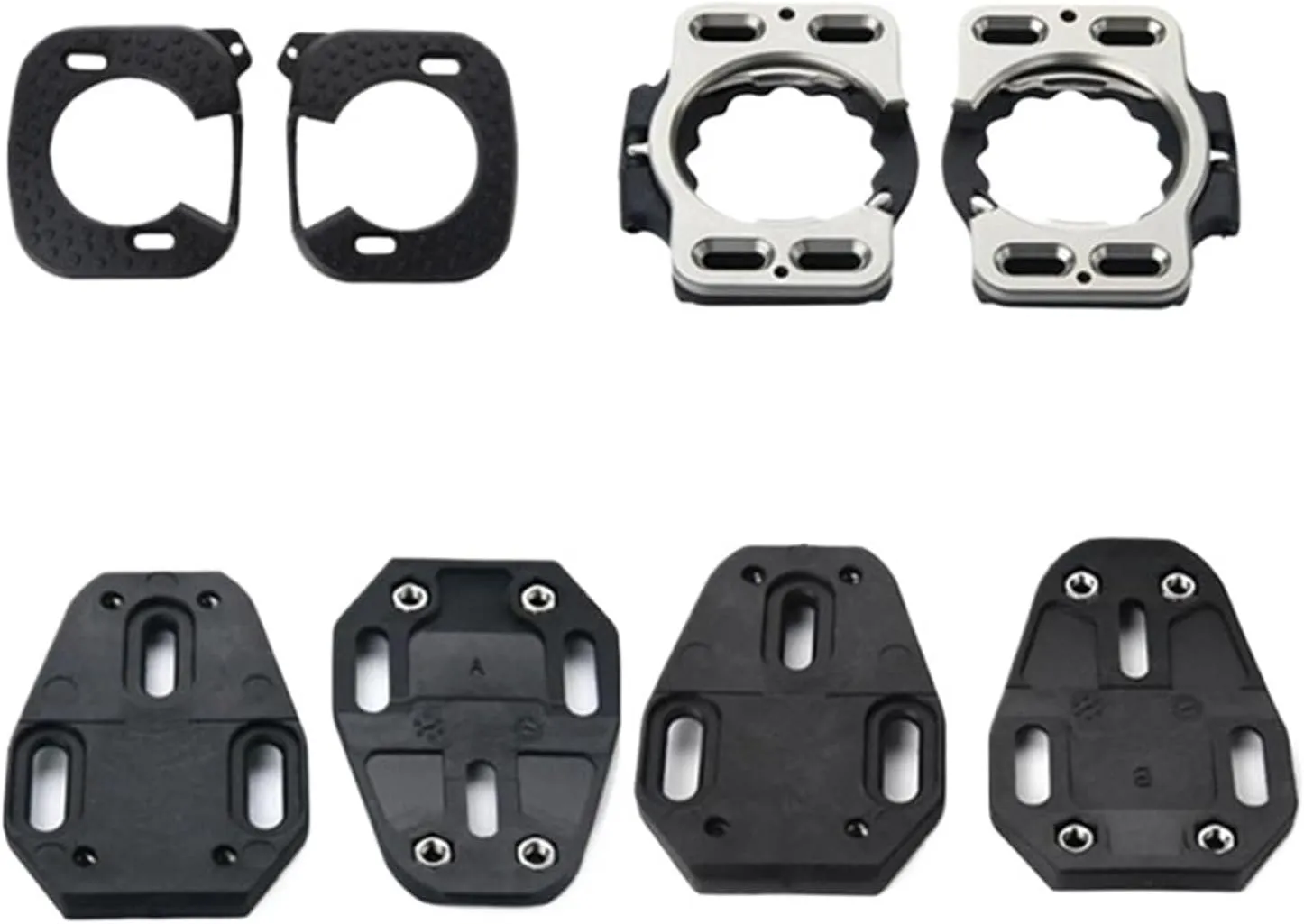 Bicycle Pedals Road Bike Pedal Cleats Self-Locking Pedal Cleat Three-Hole Conversion Splint Protective Cover for Speedplay Zero Bicycle Parts Cycling Pedal(C-B)