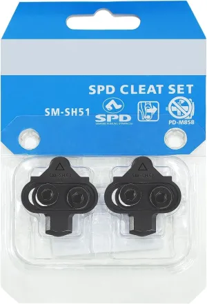 Bike Cleats Compatible with Shimano SPD SM-SH51/SH56 Cleats for Spining Peloton Indoor Cycling Clips & Mountain MTB Bike Shoes Bicycle Cleat Clips Set