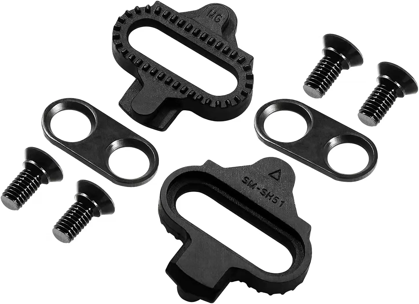 Bike Cleats Compatible with Shimano SPD SM-SH51/SH56 Cleats for Spining Peloton Indoor Cycling Clips & Mountain MTB Bike Shoes Bicycle Cleat Clips Set