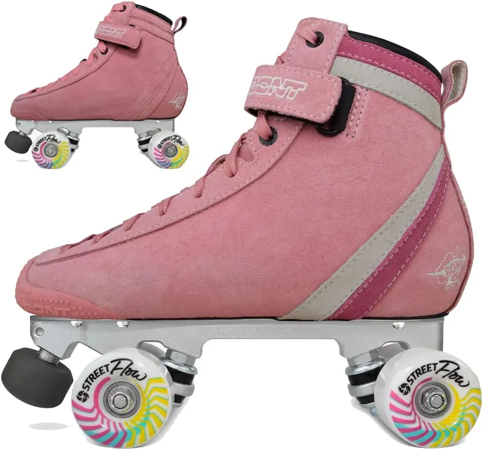 Bont Parkstar Pink Suede Professional Roller Skates for Park Ramps Bowls Street for Men - Women - Boys - Girls rollerskates for Outdoor and Indoor Skating