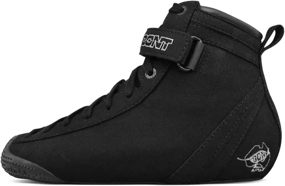 Bont Parkstar Vegan Black Suede Professional Roller Skates for Park Ramps Bowls Street - Rollerskates for Outdoor and Indoor Skating