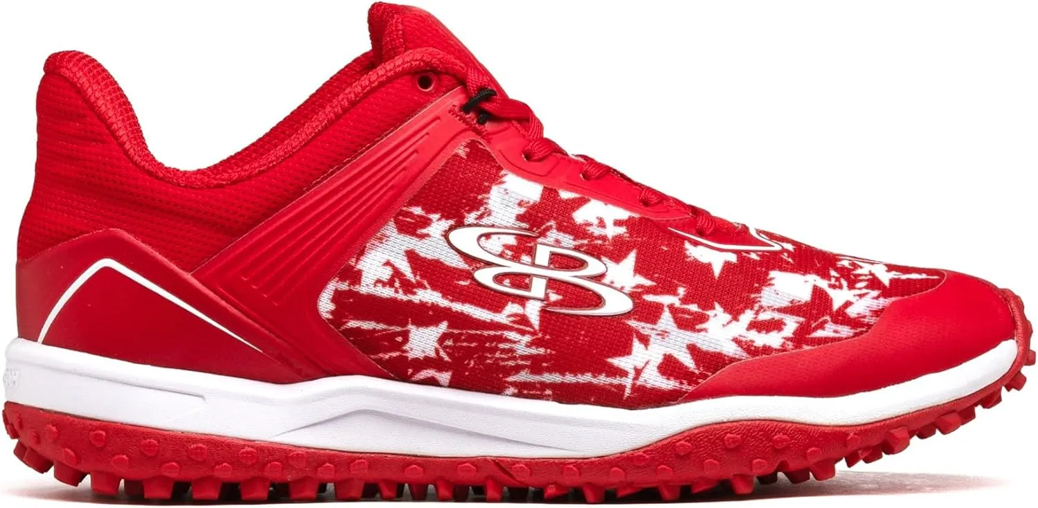 Boombah Viper Men's USA Shooting Stars Turf Shoes - Multiple Color Options - Multiple Sizes