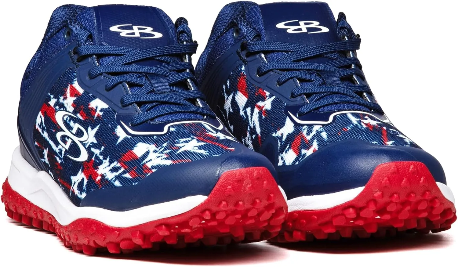 Boombah Viper Men's USA Shooting Stars Turf Shoes - Multiple Color Options - Multiple Sizes