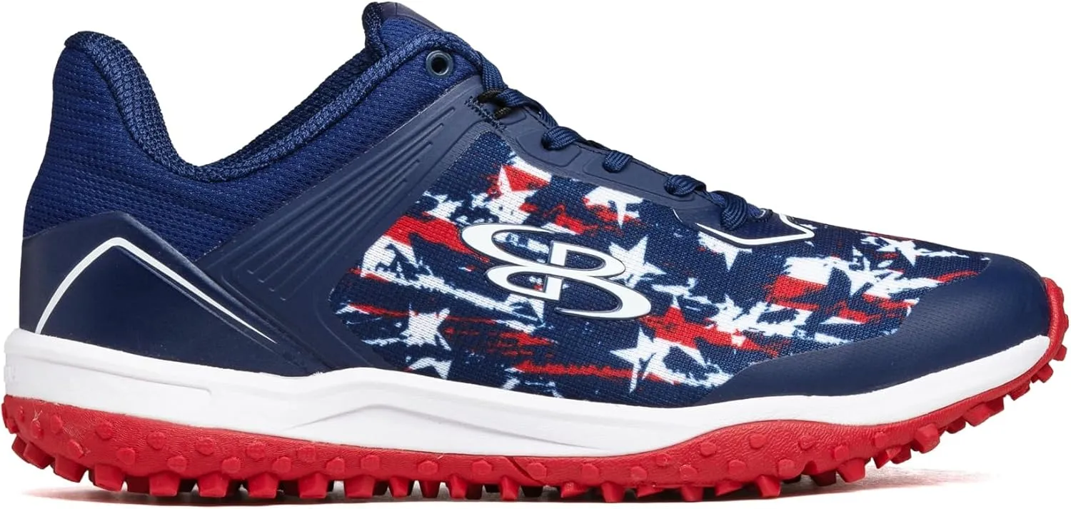 Boombah Viper Men's USA Shooting Stars Turf Shoes - Multiple Color Options - Multiple Sizes