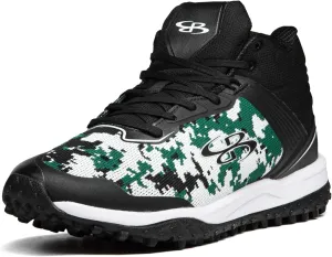 Boombah Viper Pureknit Men's Turf Mid Shoes - Digital Camo - Multiple Color Options - Multiple Sizes