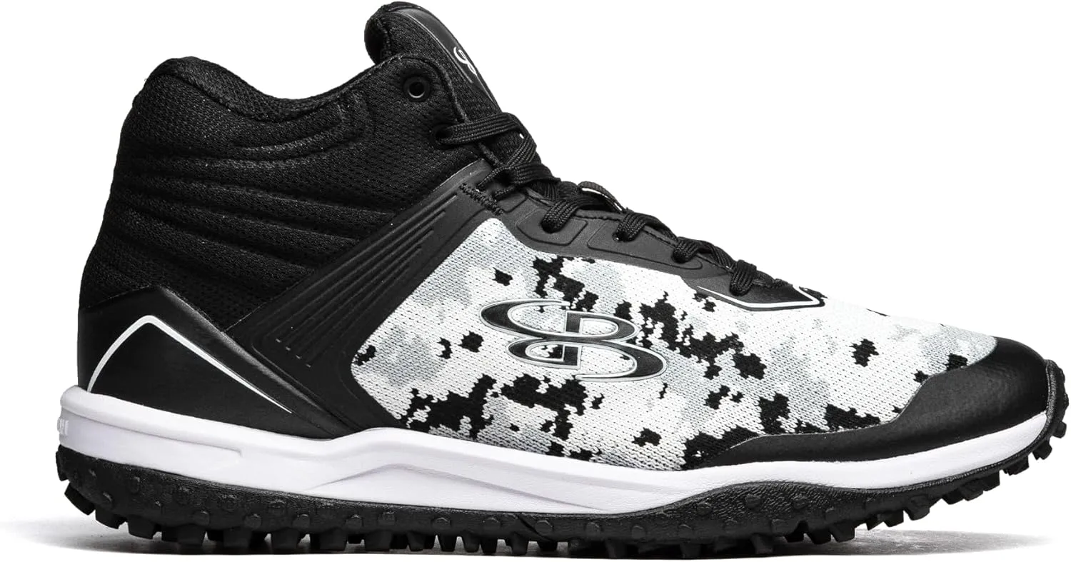 Boombah Viper Pureknit Men's Turf Mid Shoes - Digital Camo - Multiple Color Options - Multiple Sizes