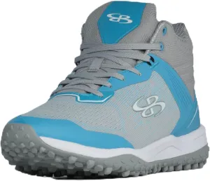 Boombah Viper Pureknit Men's Turf Mid Shoes - Smoke - Multiple Color Options - Multiple Sizes