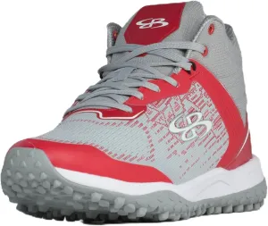 Boombah Viper Pureknit Men's Turf Mid Shoes - Smoke - Multiple Color Options - Multiple Sizes