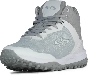 Boombah Viper Pureknit Women's Turf Mid Shoes - Smoke - Multiple Color Options - Multiple Sizes