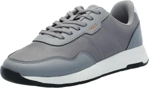BOSS Men's Leather Mix Low Top Sneaker