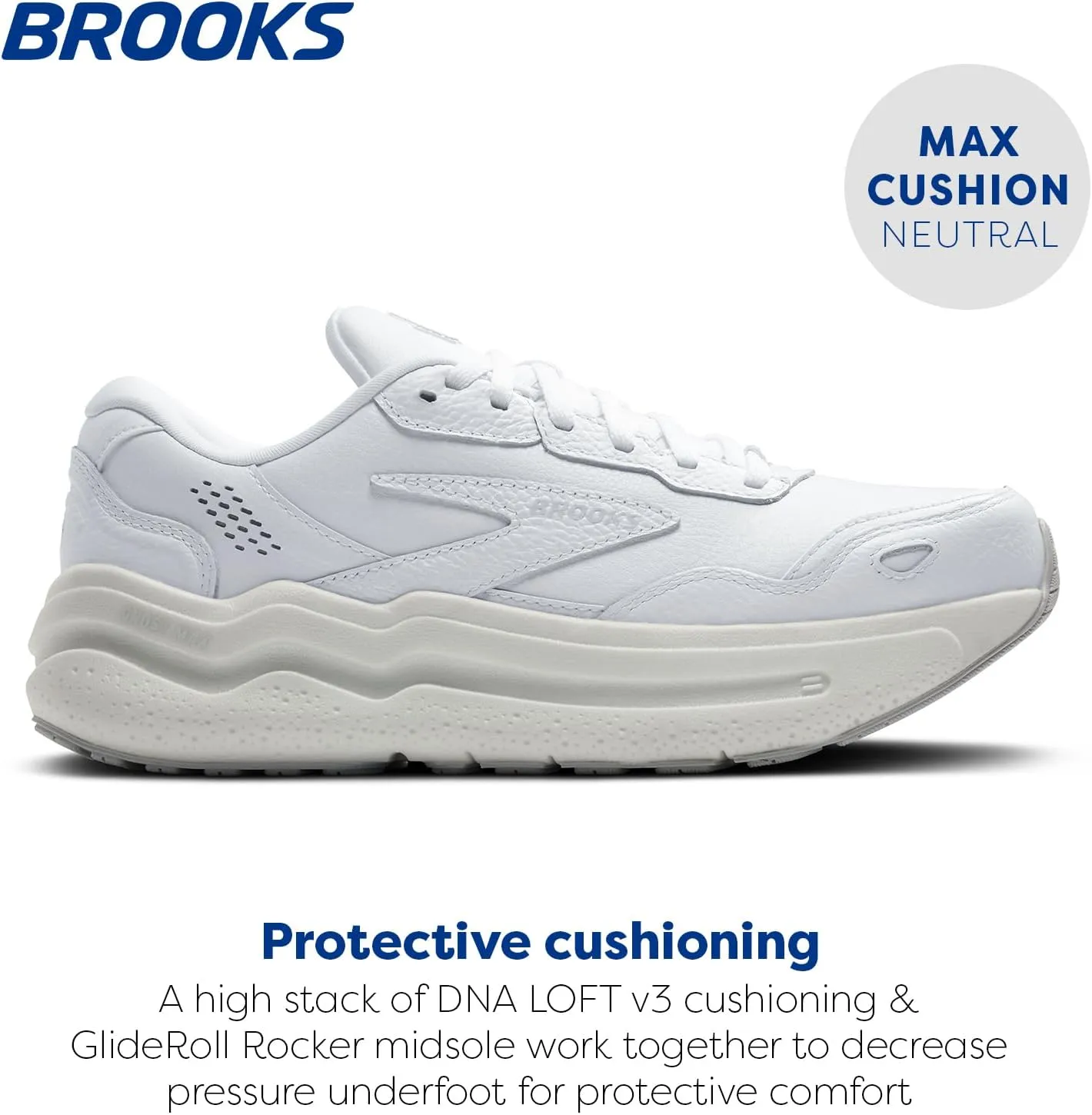 Brooks Men’s Ghost Max Suede/Leather Neutral Running & Walking Shoe