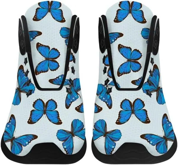 Butterfly Shoes for Women High Top Sneakers Running Waking Shoes Gifts for Mom Girlfriend