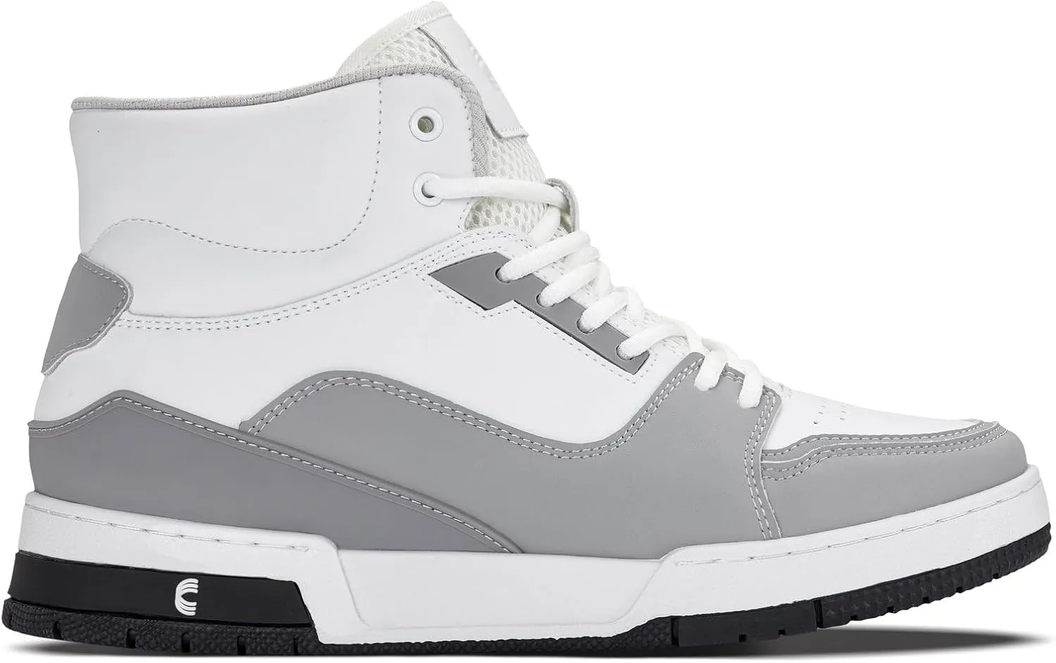 CALTO Men's Invisible Height Increasing Elevator Shoes - Lace-up Sporty High Top Sneakers - 3 Inches Taller