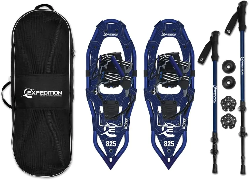 Cascade Mountain Tech Ligthweight Aluminum Frame Snowshoe Kit