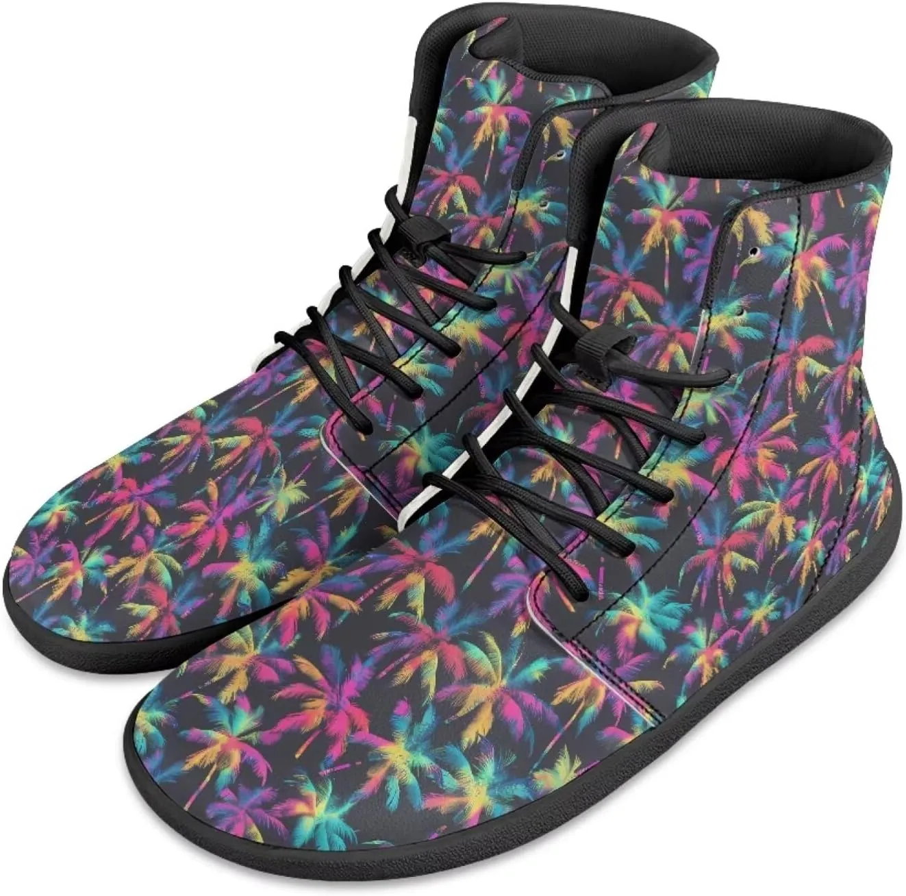 chaqlin Tropical High Top Barefoot Shoes Workout Shoes Zero Drop Walking Shoes