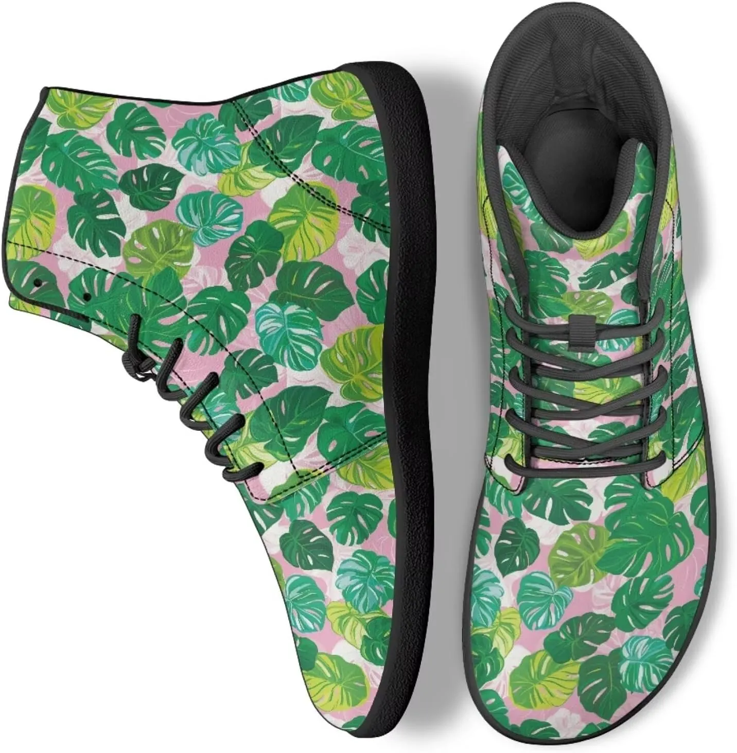 chaqlin Tropical High Top Barefoot Shoes Workout Shoes Zero Drop Walking Shoes