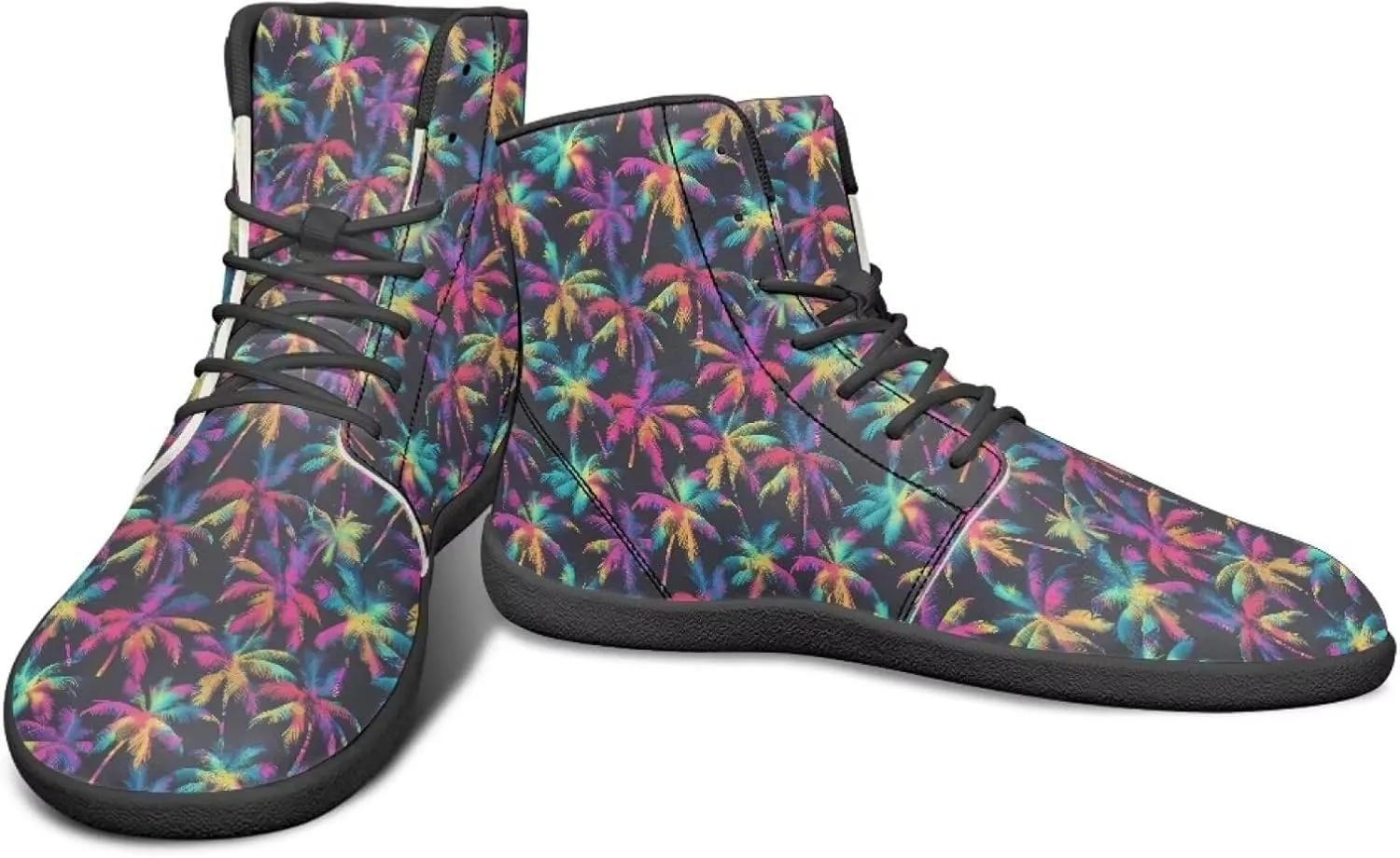 chaqlin Tropical High Top Barefoot Shoes Workout Shoes Zero Drop Walking Shoes