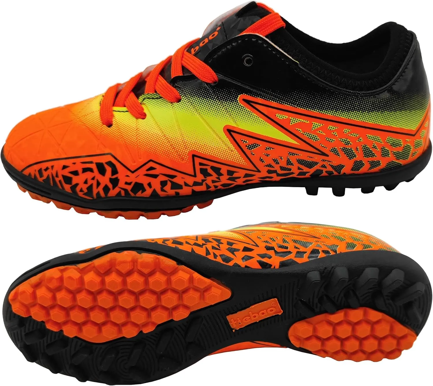 Cleat Soccer Football Shoes Kids Athletic Trainers Firm Ground Outdoor Lightweight Turf Shoes (Little Kid/Big Kid)