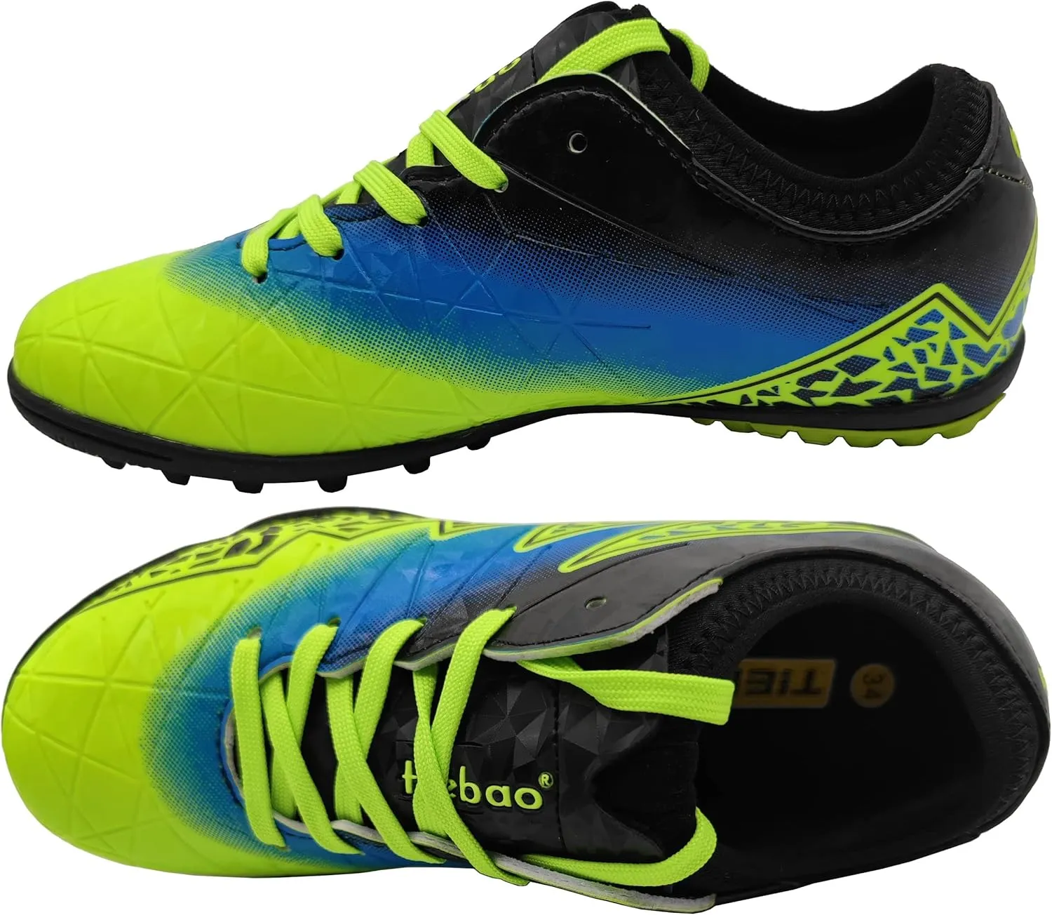 Cleat Soccer Football Shoes Kids Athletic Trainers Firm Ground Outdoor Lightweight Turf Shoes (Little Kid/Big Kid)