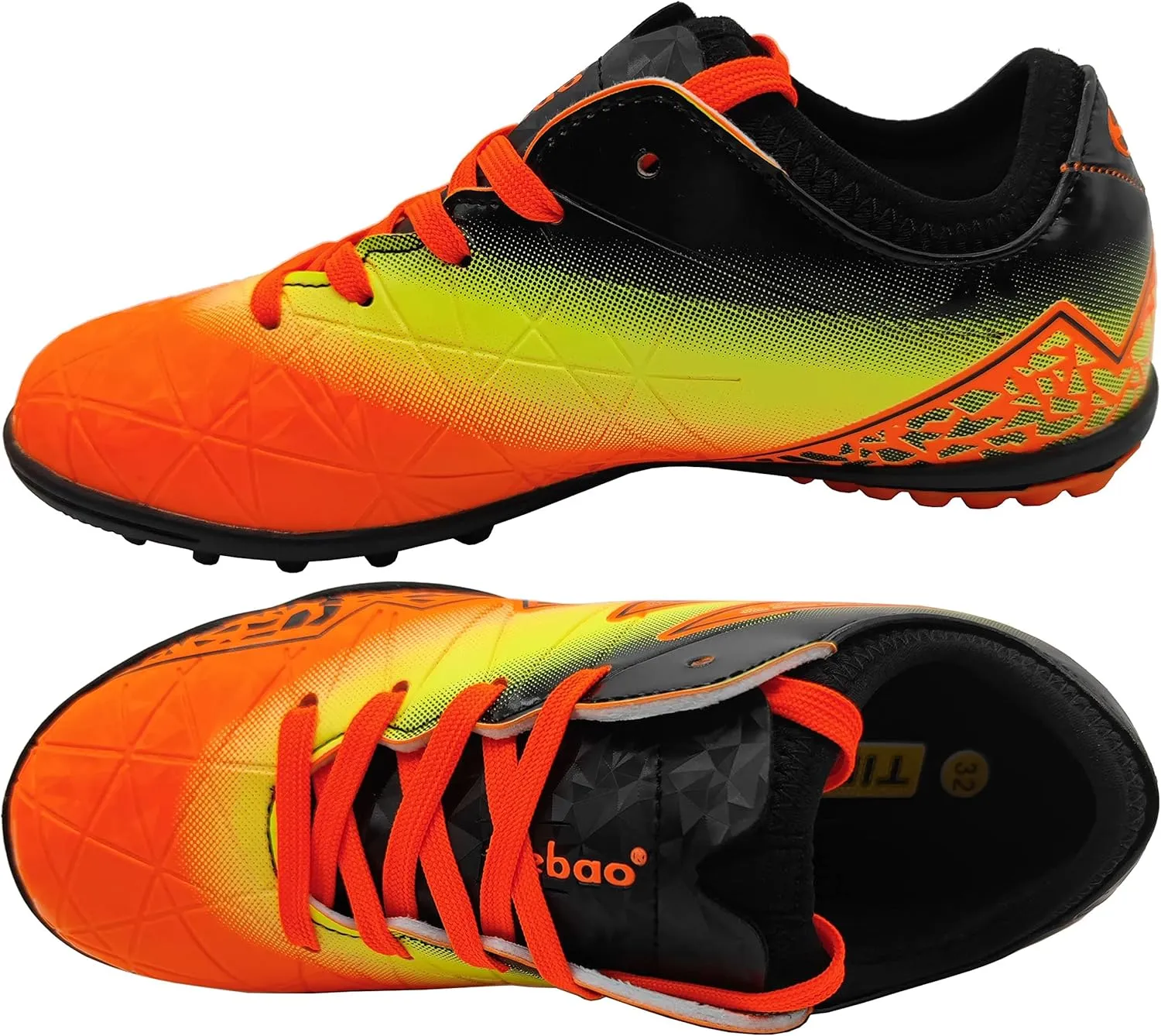 Cleat Soccer Football Shoes Kids Athletic Trainers Firm Ground Outdoor Lightweight Turf Shoes (Little Kid/Big Kid)