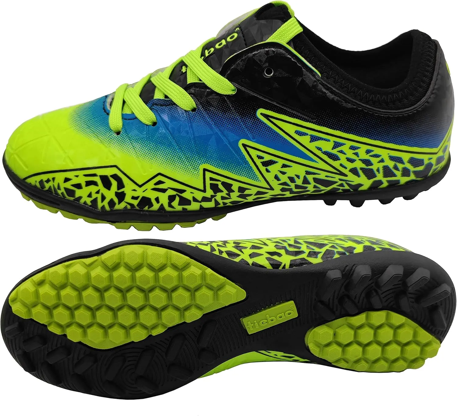 Cleat Soccer Football Shoes Kids Athletic Trainers Firm Ground Outdoor Lightweight Turf Shoes (Little Kid/Big Kid)