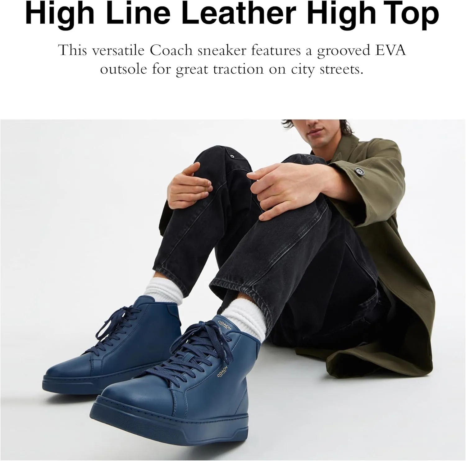Coach Men's Line High Top Sneaker
