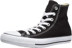 Converse Chuck Taylor All Star High Top Sneaker, Black (White Sole), Men Size 8/ Women Size 10