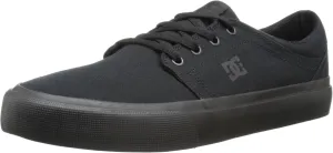 DC Men's Trase TX Skate Shoe, Black/Black/Black, 9.5 M US
