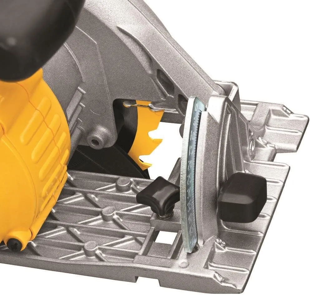 DEWALT 20V MAX Circular Saw, 6-1/2-Inch Blade, 460 MWO Engine, 0-50 Degree Bevel Capability, Bare Tool Only (DCS391B)