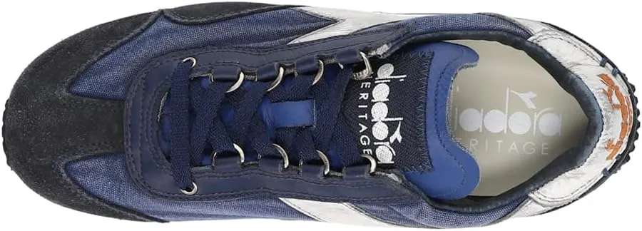 Diadora Mens Equip H Dirty Stone Wash Evo Lace Up Sneakers Shoes Casual - Blue