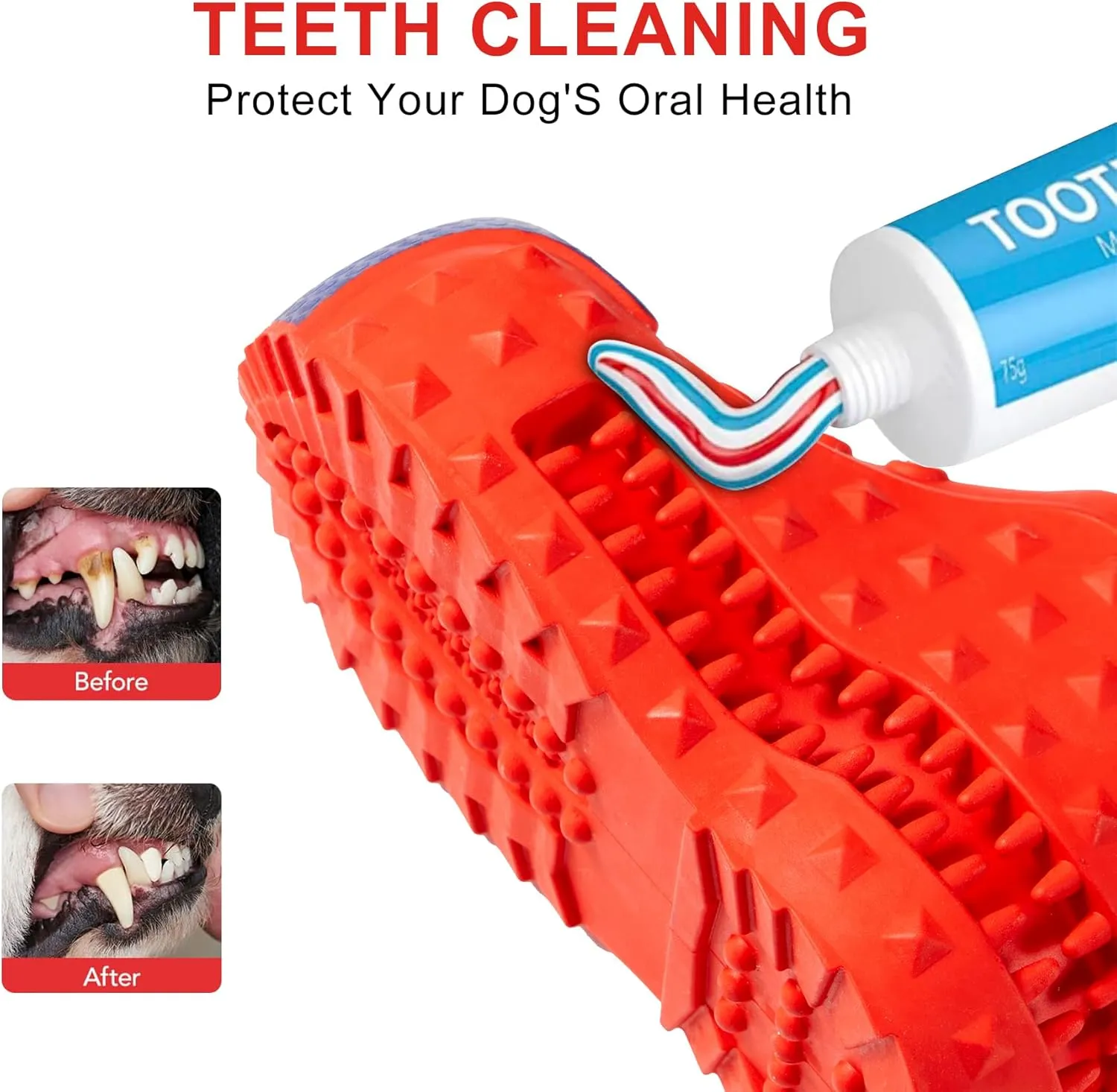 Dog Chew Toys for Aggressive-Chewers - Indestructible Dog Toy for Aggressive Chewer，Tough Chew Toys for Dogs （Rubber red Shoe）